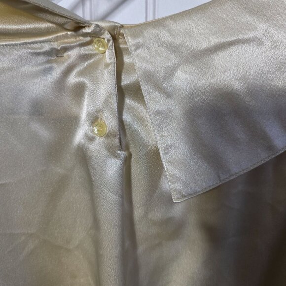 80s Gaylord 12 Blouse Feminine Romantic Flowy Dainty Whimsical Cowl Neck Vintage - Picture 4 of 10